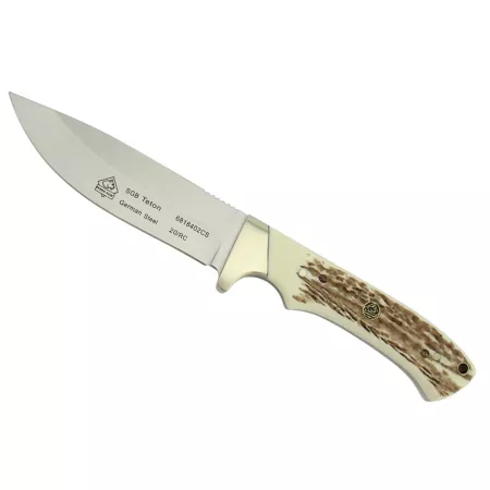 Puma SGB Teton Pom Commando Deer Hunting Knife with Attached Leather Sheath 6818402CS Knives