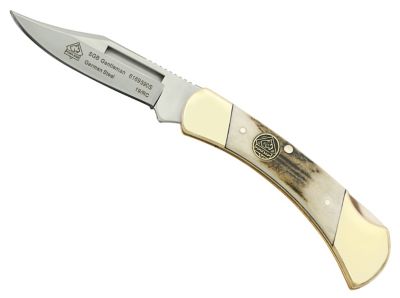 Puma SGB Gentleman Stag Folding Pocket Knife, 6169590S