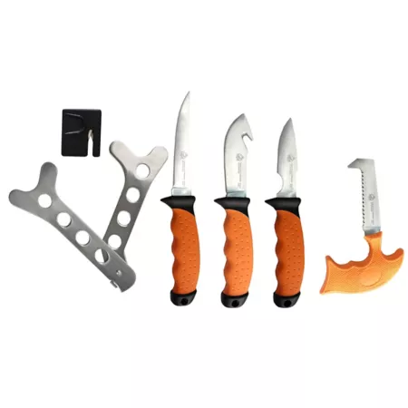 Puma XP 6 pieces Foldable game processing knife set with butcher apron 7676010 Knives