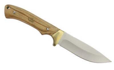 Image showing  Teton Olive Wood Hunting Knife with Tethered Leather Sheath, 6818402PV