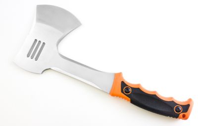 Image showing  3.5 in. Orange Packable Camping Hatchet with Comolded Rubber Handle