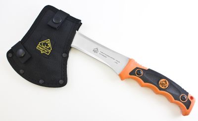 Image showing  3.5 in. Orange Packable Camping Hatchet with Comolded Rubber Handle
