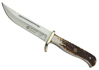 Puma SGB Trail Guide Stag Hunting Knife with Leather Sheath, 6116382L