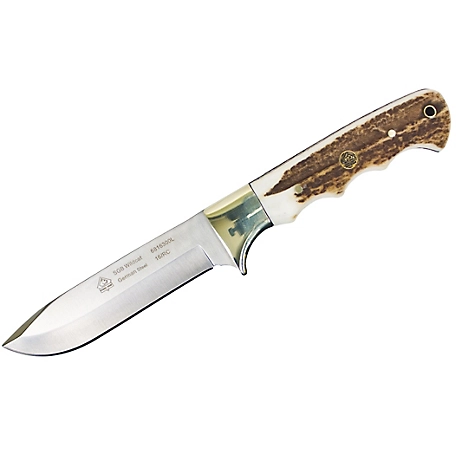 Puma SGB Wildcat Stag Hunting Knife with Leather Sheath, 6816300L