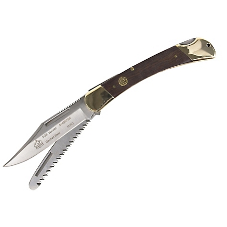 Puma SGB Warden with Saw Jacaranda Wood Folding Knife, 6169623W