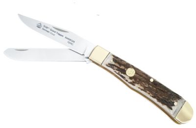 Puma SGB Grand Trapper Stag Folding Pocket Knife, 6440632S