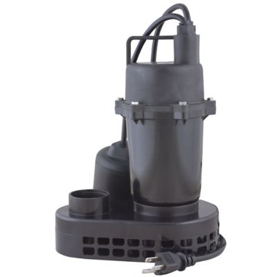 Star Water Systems 1/3 HP Cast-Aluminum Submersible Sump Pump with Tethered Switch