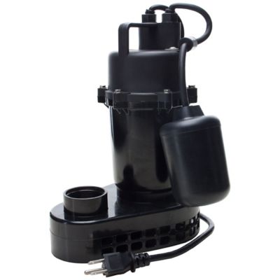 Star Water Systems 1/2 HP Cast-Aluminum Submersible Sump Pump with Tethered Switch