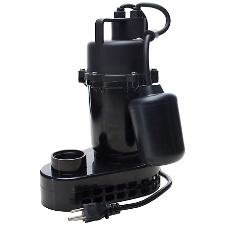 Star Water Systems 1/2 HP Cast Aluminum Submersible Sump Pump with Tethered Switch, 5USPHC
