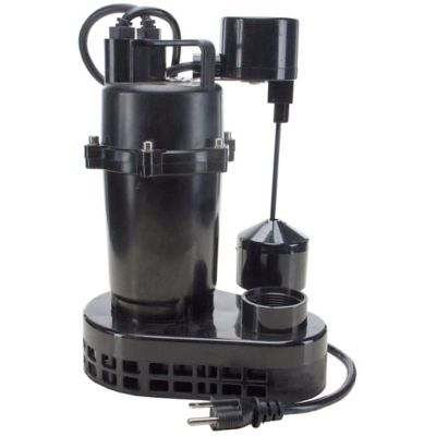 Star Water Systems 1/2 HP Cast-Aluminum Submersible Sump Pump with Vertical Switch