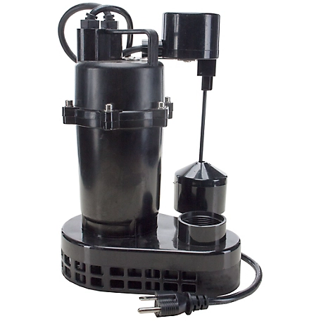 Star Water Systems 1/2 HP Cast Aluminum Submersible Sump Pump with Vertical Switch, 5SPHLC