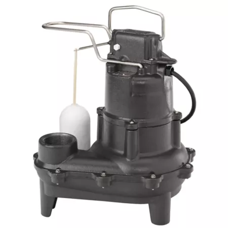 Star Water Systems 4/10 HP 115V Cast Iron Electric Sewage Pump with Vertical Switch 6 180 GPH Sump Pumps