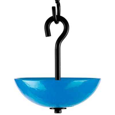 Mosaic Birds Single Hanging Poppy Bird Feeder, 4.7 oz. Capacity, Blue