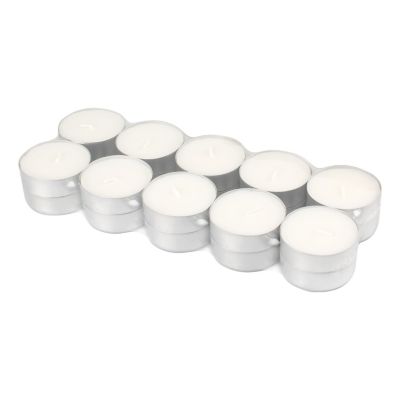Stonebriar Collection Unscented Mega Oversized Tea Light Candles with 9 Hour Extended Burn Time, 20 pk.