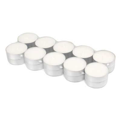 Stonebriar Collection Unscented Mega Oversized Tea Light Candles, 9 Hour Extended Burn Time, 20-Pack