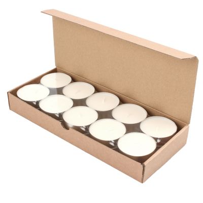 Image showing  Unscented Mega Oversized Tea Light Candles, 9 Hour Extended Burn Time, 20-Pack