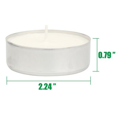 Image showing  Unscented Mega Oversized Tea Light Candles, 9 Hour Extended Burn Time, 20-Pack