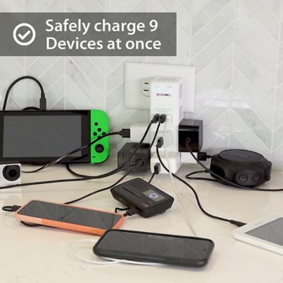 Image showing 5 th Bell & Howell 10 Amp 3-Oulet Swivel Power 180-Degree Swiveling Power Strip with Surge Protection