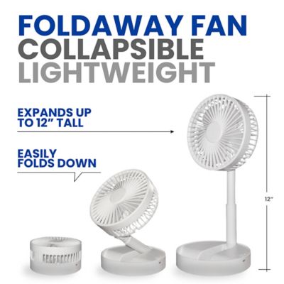 Image showing  7.87 in. 2-Speed My Foldaway Mini Portable Fan, 44 CFM