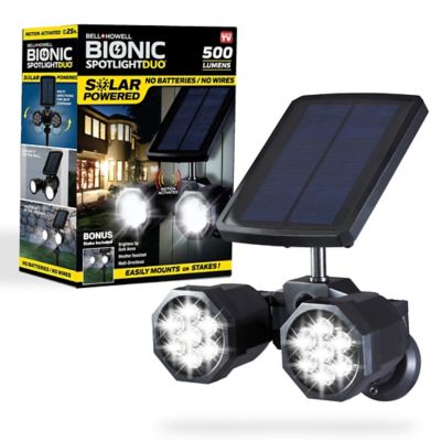 Bell & Howell Bionic Spotlight Duo 500 Lumens Motion Activated Security Light This spot light works well with my security camera to proved an extra layer of safety