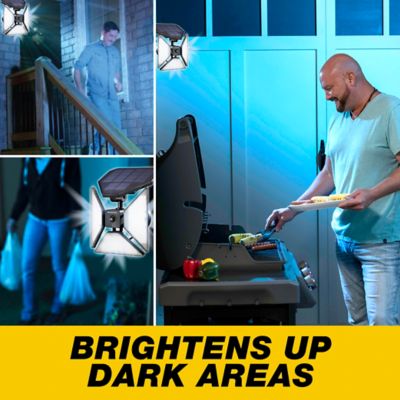 Image showing 5 th Bell & Howell 500-Lumen Bionic Spotlight Trio 8W Solar Powered Motion Sensor Outdoor LED Flood Light