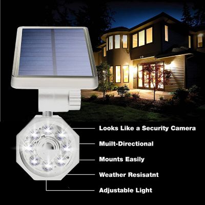 Image showing  250-Lumen Bionic Spotlight 4W Solar Powered Motion Activated Outdoor Integrated LED Security Light