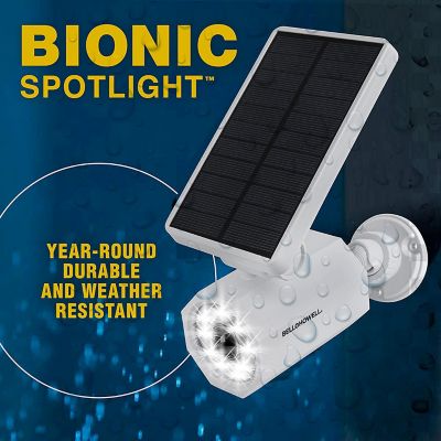 Image showing  250-Lumen Bionic Spotlight 4W Solar Powered Motion Activated Outdoor Integrated LED Security Light