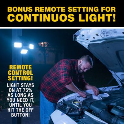 Image showing 10 th Bell & Howell Solar Powered and Motion Activated Bionic Flood Light with Remote, Black