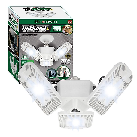 Bell & Howell Triburst 10.5 in. 2000 Lumens Ceiling Light with 3 Adjustable Heads