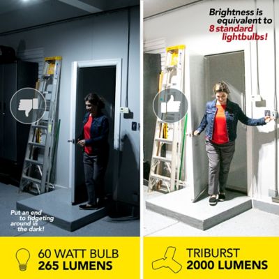 Image showing  2,000-Lumen LED Triburst Ceiling Light with 3 Adjustable Heads, 10.5 in.