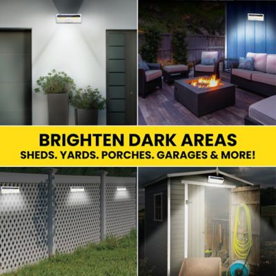 Image showing 6 th Bell & Howell 1,000-Lumen Bionic Wall Light XL 64 Integrated LED Motion Sensor