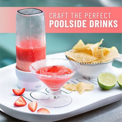 Image showing  26 oz. Rechargeable Portable 6-Blade Blender, White