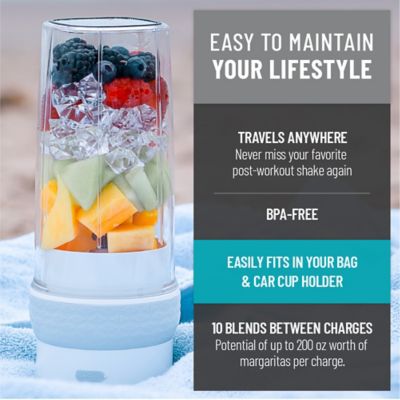 Image showing  26 oz. Rechargeable Portable 6-Blade Blender, White