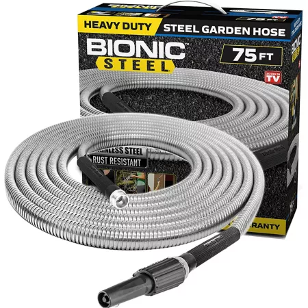 Bionic Steel 5/8 in x 75 ft Kink-Free Lightweight Stainless Steel Garden Hose Garden Hoses