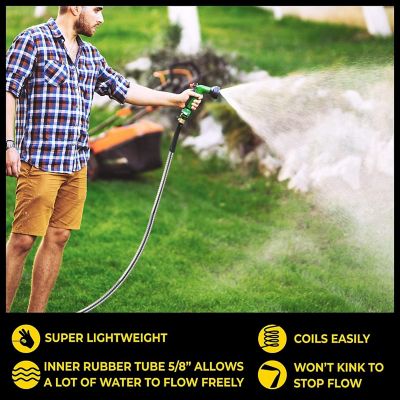 Image showing  5/8 in. x 25 ft. Pro Heavy-Duty Stainless Steel Garden Hose