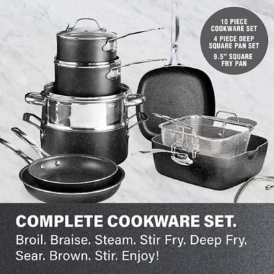 Image showing  Aluminum Ultra-Durable Non-Stick Cookware and Bakeware Set, 20 pc.