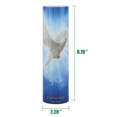 Image showing  Holy Spirit Flickering Lifelike LED Prayer Candle with Timer