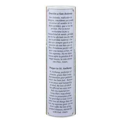Image showing  Saint Anthony LED Flameless Devotion Prayer Candle