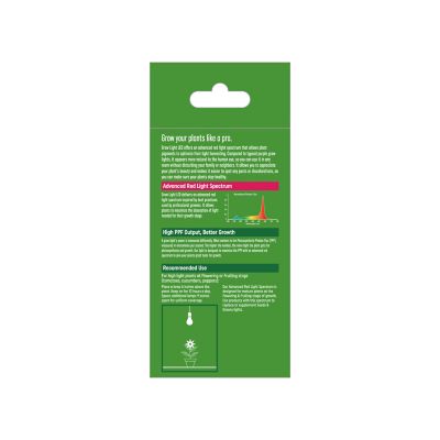 Image showing  500-Lumen 9 Watt Fruit and Flowering A19 LED Grow Light, Advanced Red Light Spectrum