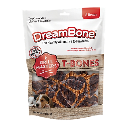 DreamBone Grill Masters Small T-Bone Dog Treats, 8 ct.