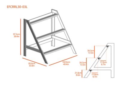 Image showing  Restful Roost L Shape Roosting Bar, EFCRRL30-09L