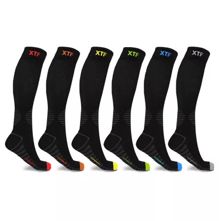 Extreme Fit 6 Pairs: Knee High Anti-Fatigue and Performance Compression Socks Kids' Socks