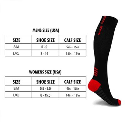 Image showing  6-Pairs: High Energy Graduated Compression Running Socks