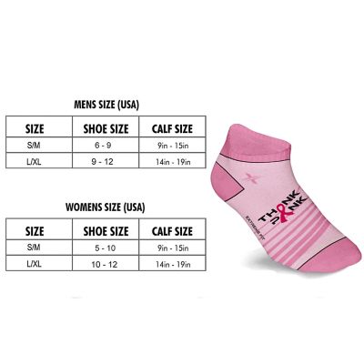 Image showing  6-Pairs: Breast Cancer Awareness Ankle Compression Everyday Wear Socks,