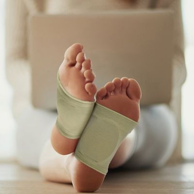 Image showing  6 Pack: Plantar Fasciitis Pain Relief Foot Care Arch Support Sleeve Wrap Gel Infused Cushioned Fallen Arches