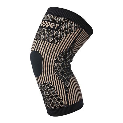 Extreme Fit Copper Breathable Recovery Knee Support Brace Sleeve for Pain Relief Lifting, Medium