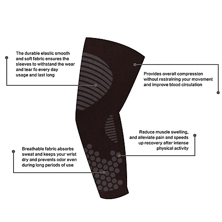 Extreme Fit 3-Pairs: Pain Relief Elbow Brace Compression Support Sleeve for  Tendonitis, Elbow Pain, L-XL at Tractor Supply Co.