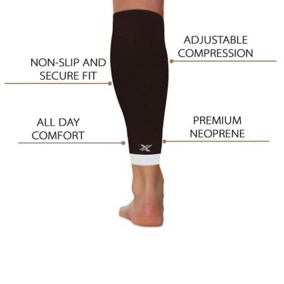 Image showing  3-Pairs: Elite Lightweight Support Pain Relief Calf Compression Sleeves, S-M