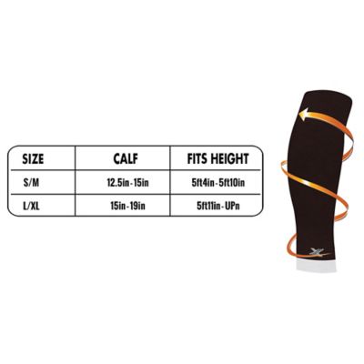 Image showing  3-Pairs: Elite Lightweight Support Pain Relief Calf Compression Sleeves, S-M