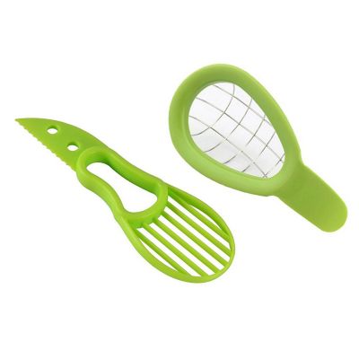 1947kitchen 2 Pack: Easy to Use Office Warehouse Kitchen Complete Avocado Slicer Seed Remover Cubber Cutter Set